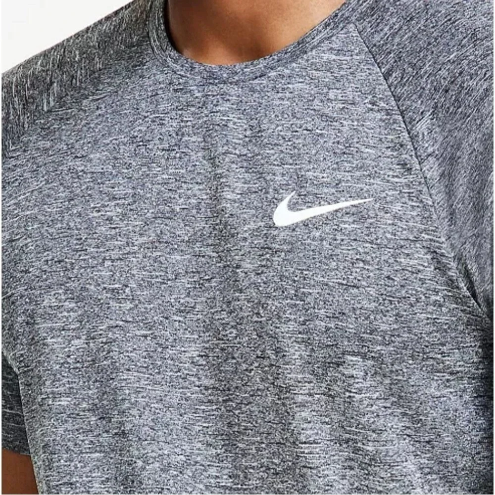 Men's Hydroguard Dri-FIT Stretch UPF 40+ Heather Rash Guard XL Nike